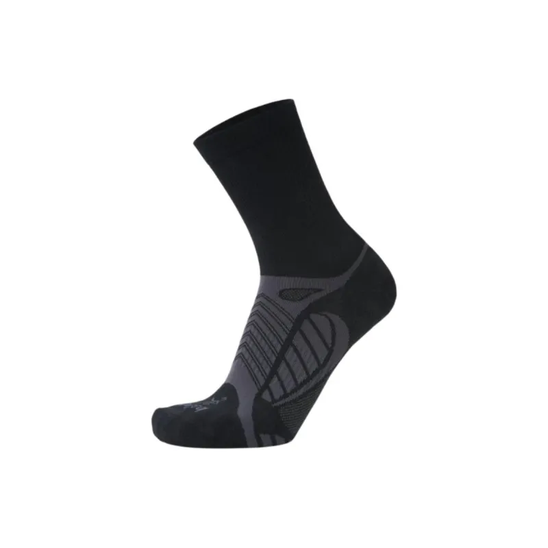 BALEGA Mid-Calf Socks Unisex 1 Pack Black Gray Color-0