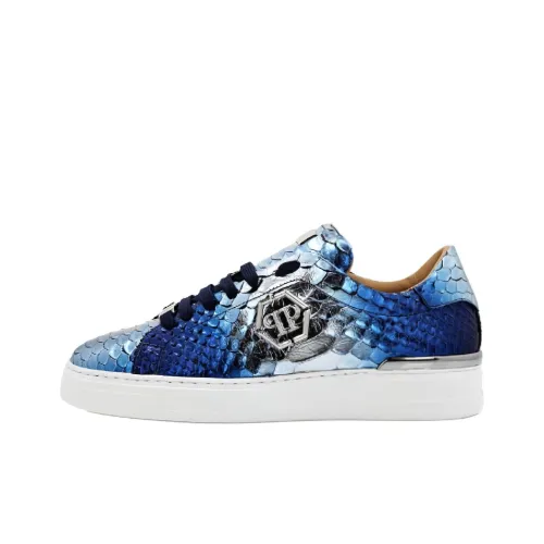 PHILIPP PLEIN Lo-Top Skateboard Shoes Unisex Low-Top Blue