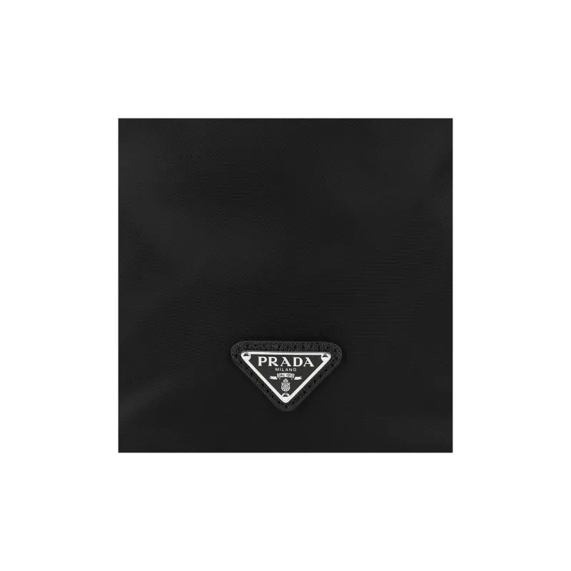 PRADA Cow Leather Bucket Bag Wrist Bag Women's Black-8