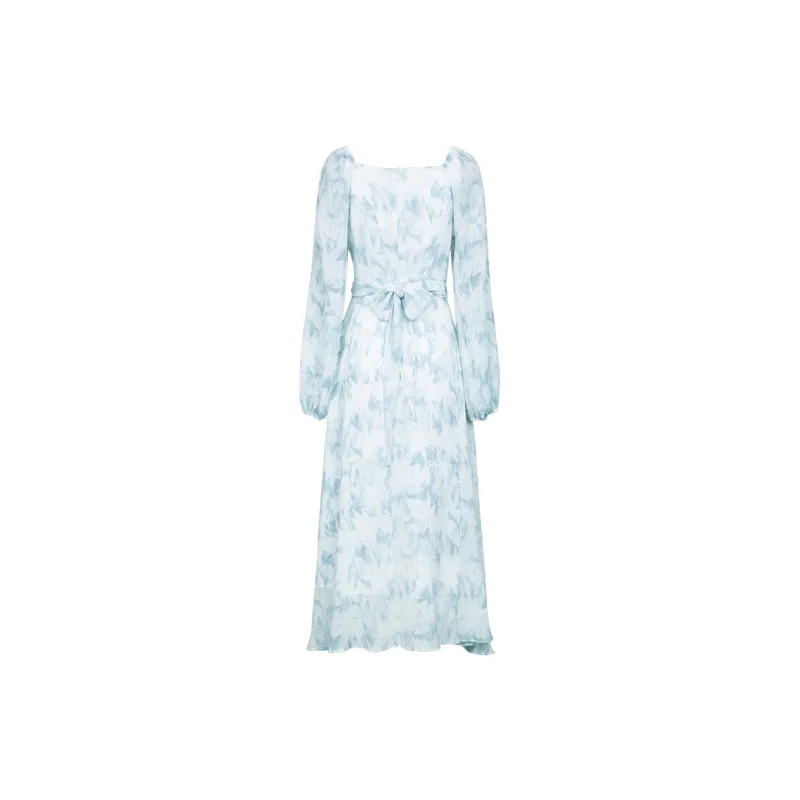 MeetMetro Long Sleeved Dresses Women's Print-1