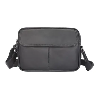 DOSRFINI Genuine Leather Crossbody Bags Shoulder Bags Regular Men's Black/Red Brown