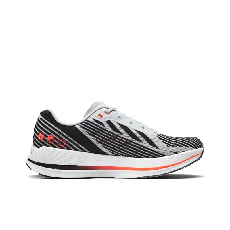 Skechers Cushioned Wear Resistant Breathable Low Top Casual Running Shoes Men's White Orange Black-1