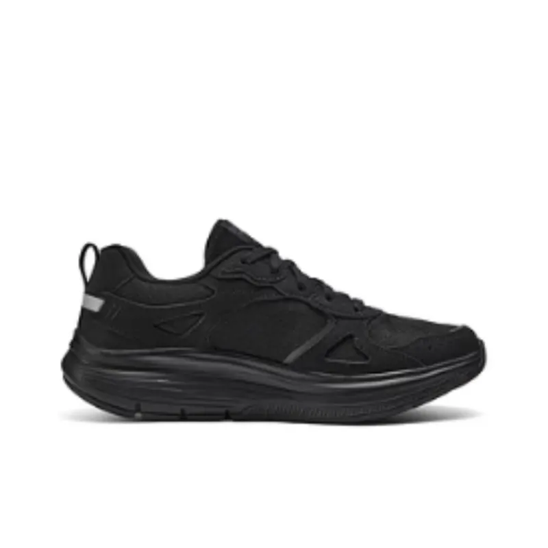 Skechers Cushioned Wear Resistant Water Resistant Low Top Casual Running Shoes Women's Black-1