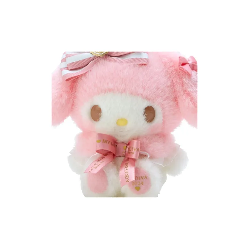 Sanrio My Melody GODIVA Collaboration 2024 Dolls Plush Pendant 13.5cm Height-3