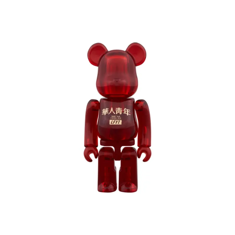 BE@RBRICK Lfyt X Chinese Youth Wah Yan Ching Nin Red/Clear-1