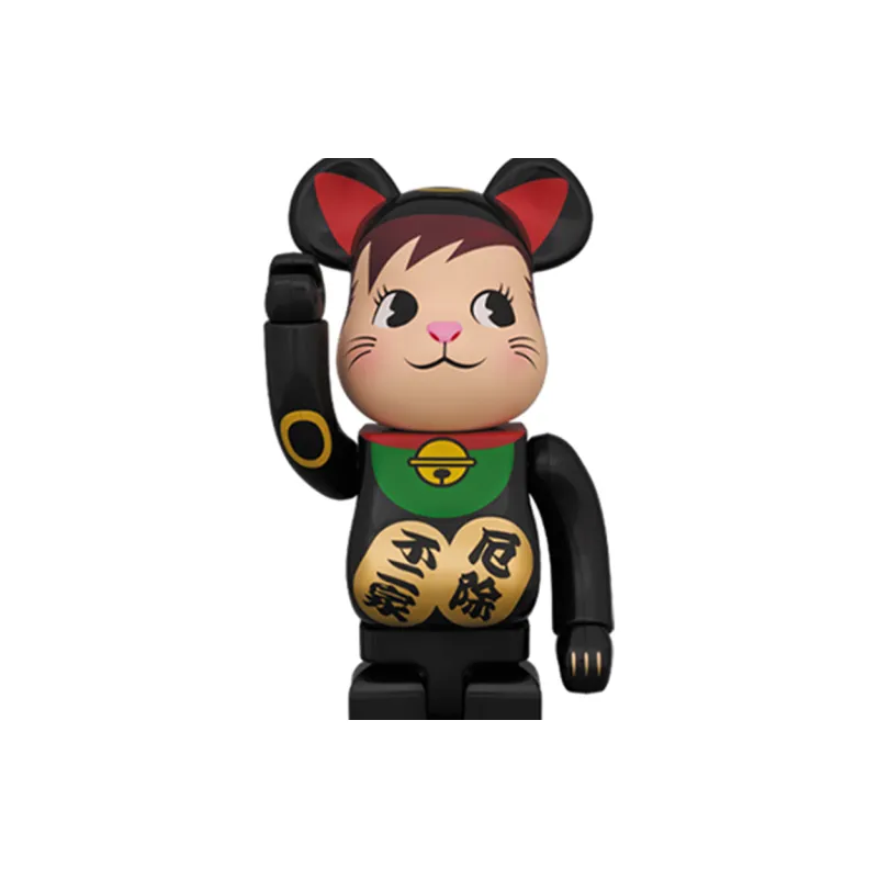 Bearbrick Maneki Neko Poko chan Black-1
