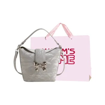Worm's Home PU Shoulder Bag Women's Silver Blue/Black/Beige/Pink