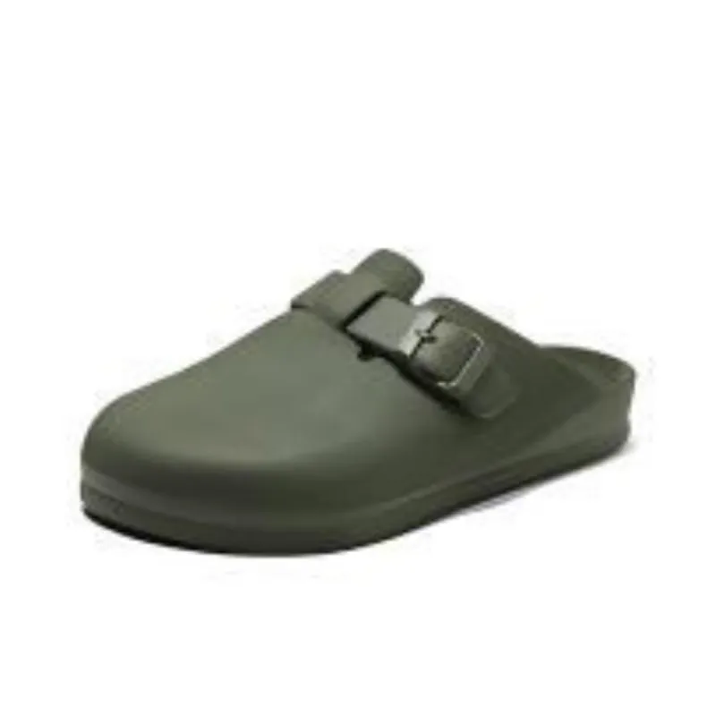 Skechers Quiet Quick Dry Slide Slippers Men's Green-4