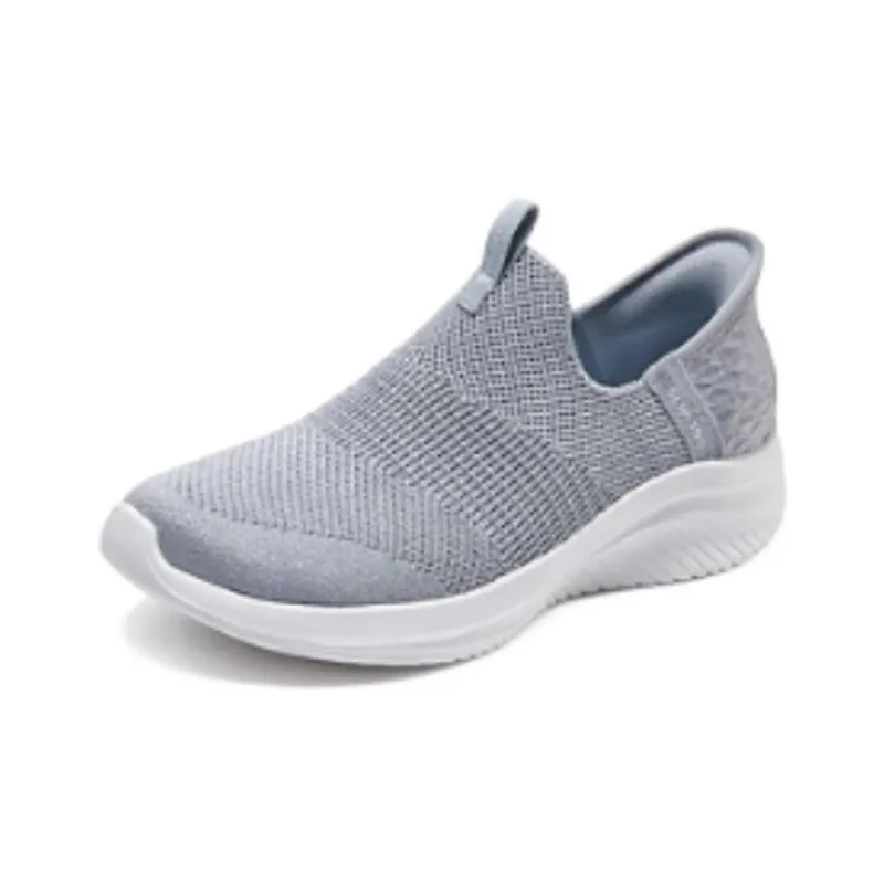 Skechers Ultra Flex 3.0 Breathable Lightweight Low Top Casual Shoes Women's Light Gray-3