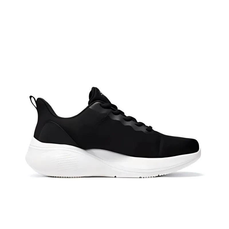 Skechers Cushioning Anti Slip Wear Resistant Breathability Low Top Casual Running Shoes Men's Black-1
