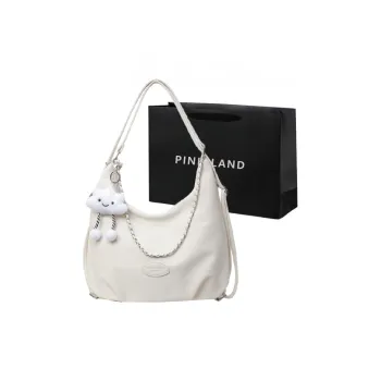 PINK·LAND PU Backpack Handbag Shoulder Bag Women's Beige/Black/Blue