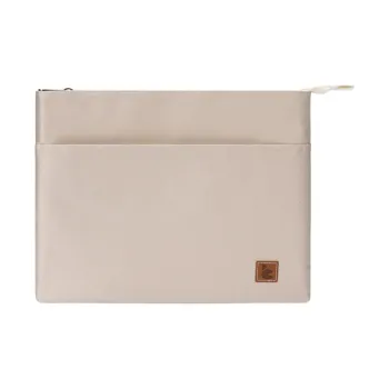 Tide Sateen Felt Blend Bag Accessories Unisex Beige/Dusty Blue