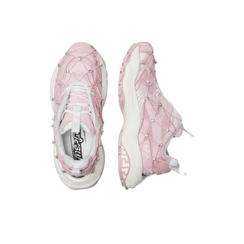 VERSACE Low Top Casual Shoes Women's Light Pink-3