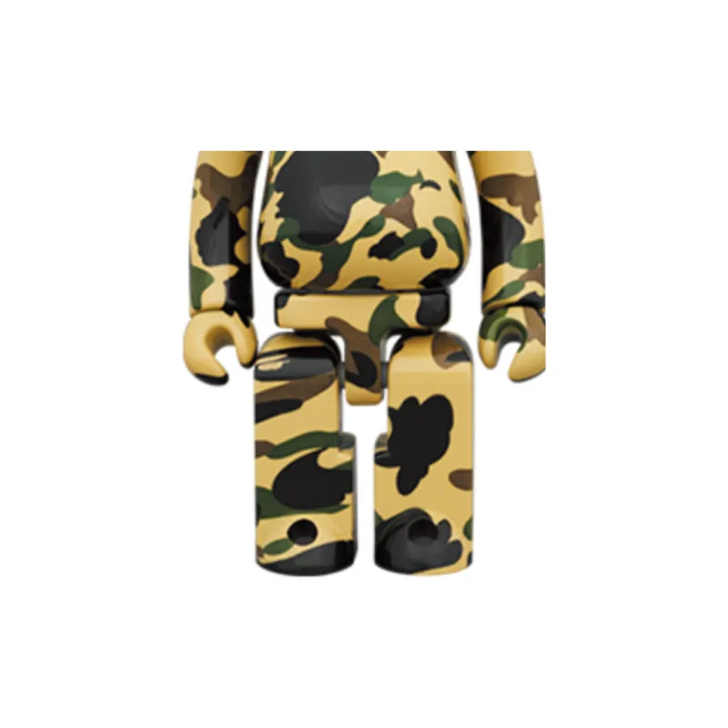 Bearbrick X Bape 1st Camo Chogokin Of 2 Green/Yellow-2