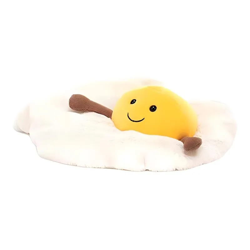 JELLYCAT Fun Food Collection Poached Egg Dolls Plush Doll 27cm Height-1