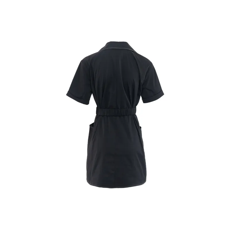 JESSYLINE Short Sleeved Dress Women's Black-1