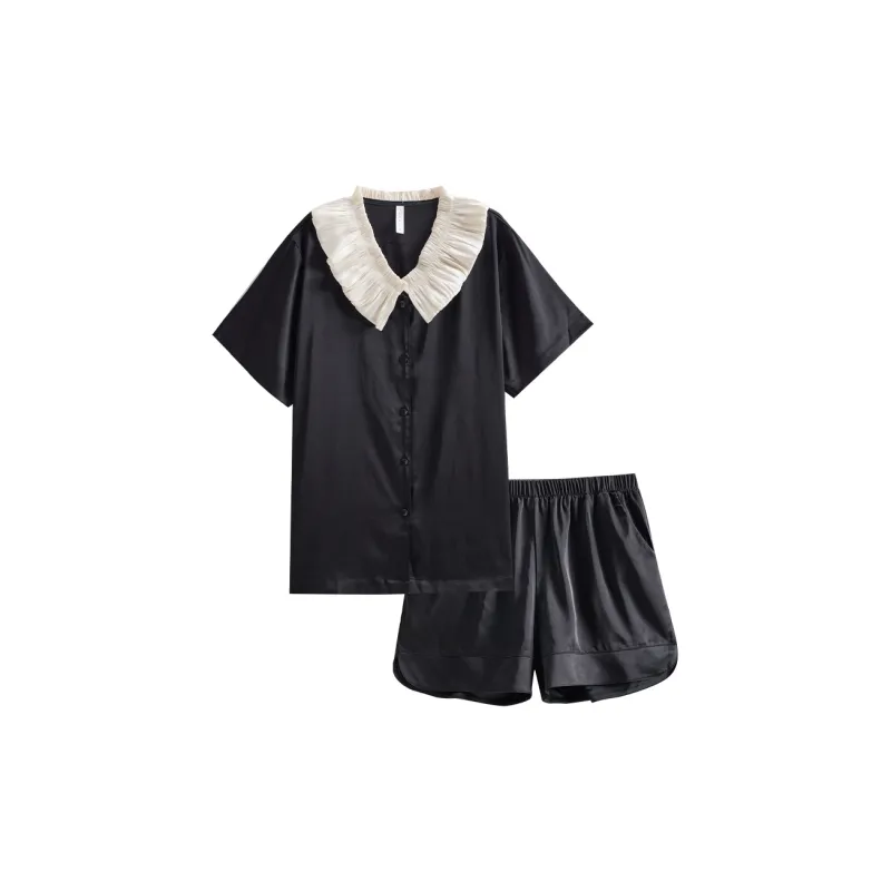Same Language Pajama Set Women's Alocasia Black-0