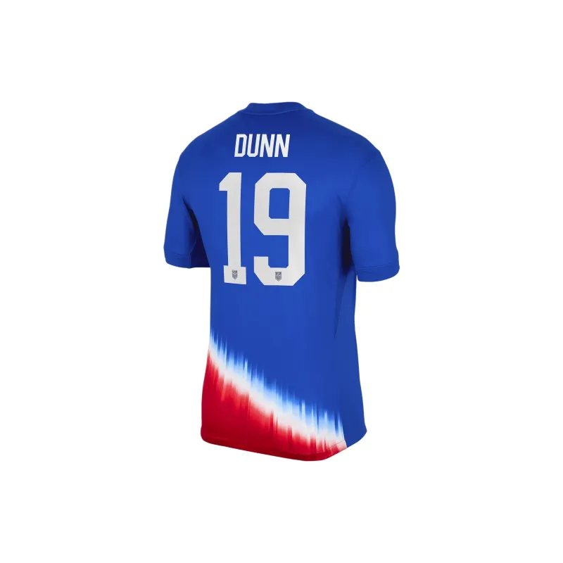 Nike Crystal Dunn USWNT 2024 Stadium Away Soccer Jerseys Men's Blue Red-1