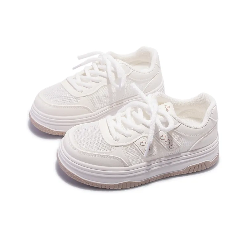 SNXR Slip-Resistant Cushioning Quick-Drying Wear-Resistant Low-Top Skateboard Shoes Women's Beige-3
