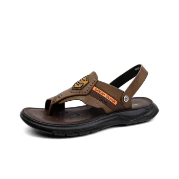 Paladin Slip Resistant Flip Flops Men's Khaki