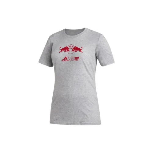 Adidas Red Bulls T-Shirts Women's Medium Gray