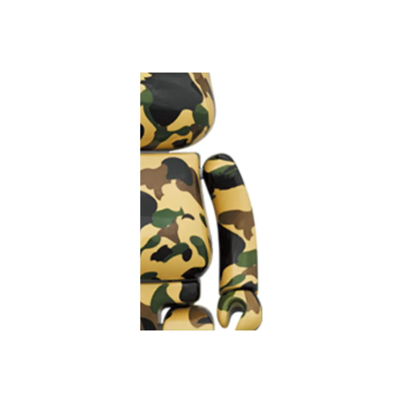 Bearbrick X Bape 1st Camo Chogokin Of 2 Green/Yellow-4