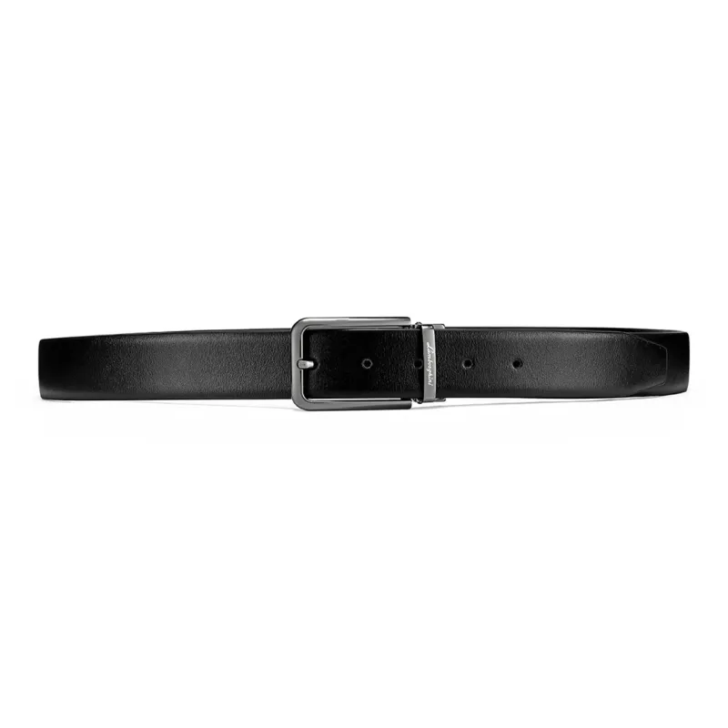 Automobili Lamborghini Cow Leather Belts Men's Width 3.5cm-4