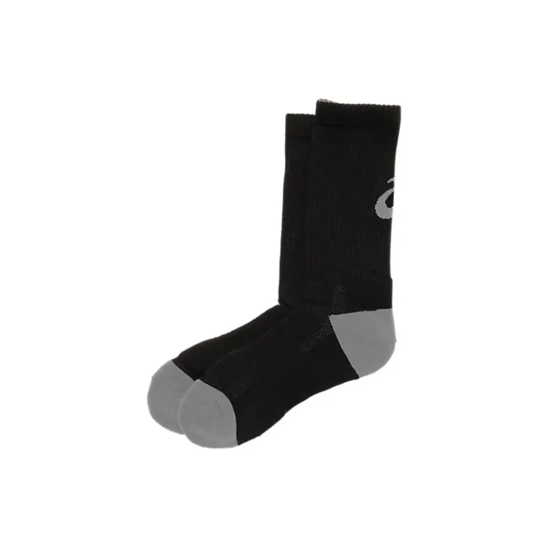 Asics Basketball Socks Unisex 1 Pack High-Performance Black X Concrete Color-1