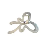 Transparent White Bowknot Claw Clip