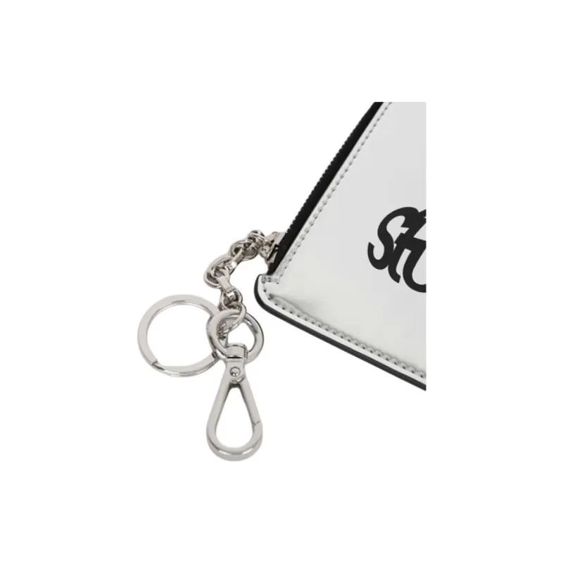 Acne Studios Faux Leather Wallet Men's Silver-4