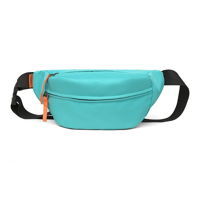 BALANG Nylon Fabric Fanny Pack Regular Unisex Black/White/Khaki/Blue/Saffron-13