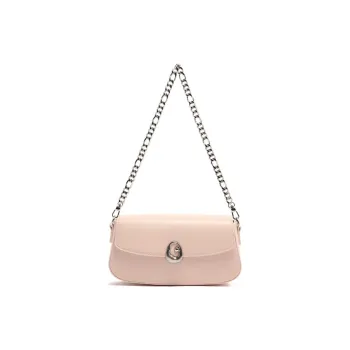 MICOCAH PU Crossbody Bag, Shoulder Bag Women's Cherry Blossom Pink/Rice Frost White/Ink Chrysanthemum Black