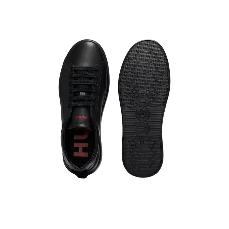 HUGO BOSS Low Top Skateboard Shoes Men's Black-4