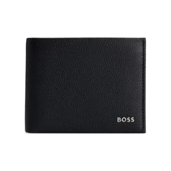 HUGO BOSS Grain Leather Wallet Men's Black