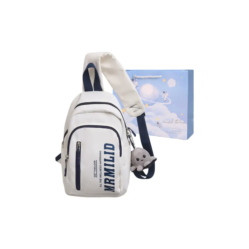Duoluplo Doron Paul Nylon Backpack Regular Unisex Black/White, Red/White, Blue/White, Green/White-8