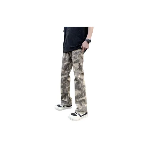 BENGEN Casual Pants Men Camouflage