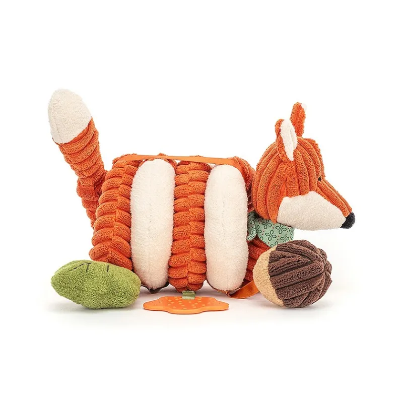 JELLYCAT Forest Animal Collection Little Fox Spiral Activity Toy Dolls Plush Doll 13cm High-2