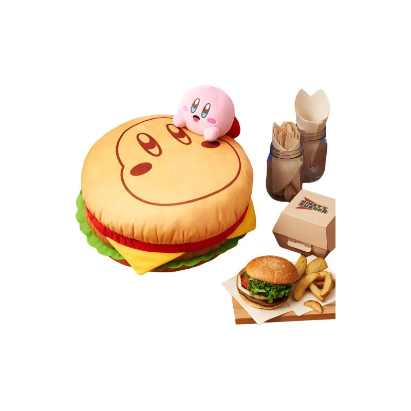 BANPRESTO x Ichiban Kirby KIRBY'S BURGER A Prize Dolls Plush Doll 30cm High-1