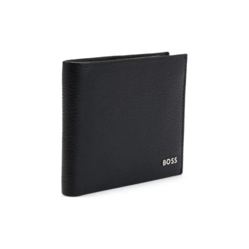 HUGO BOSS Grain Leather Wallet Men's Black-3