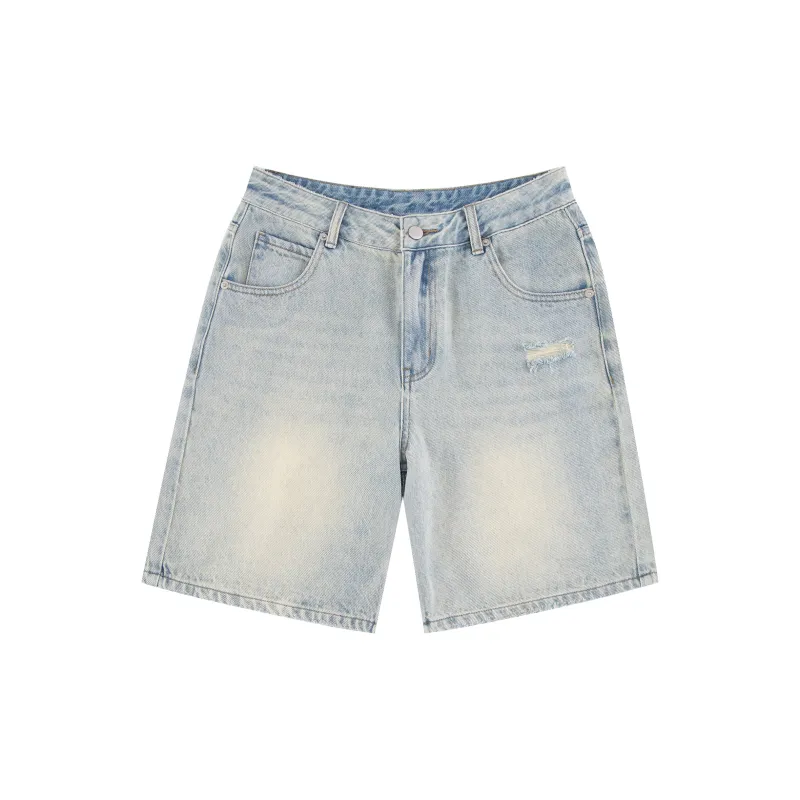 WORKSOUT Denim Shorts Unisex Light Blue-1