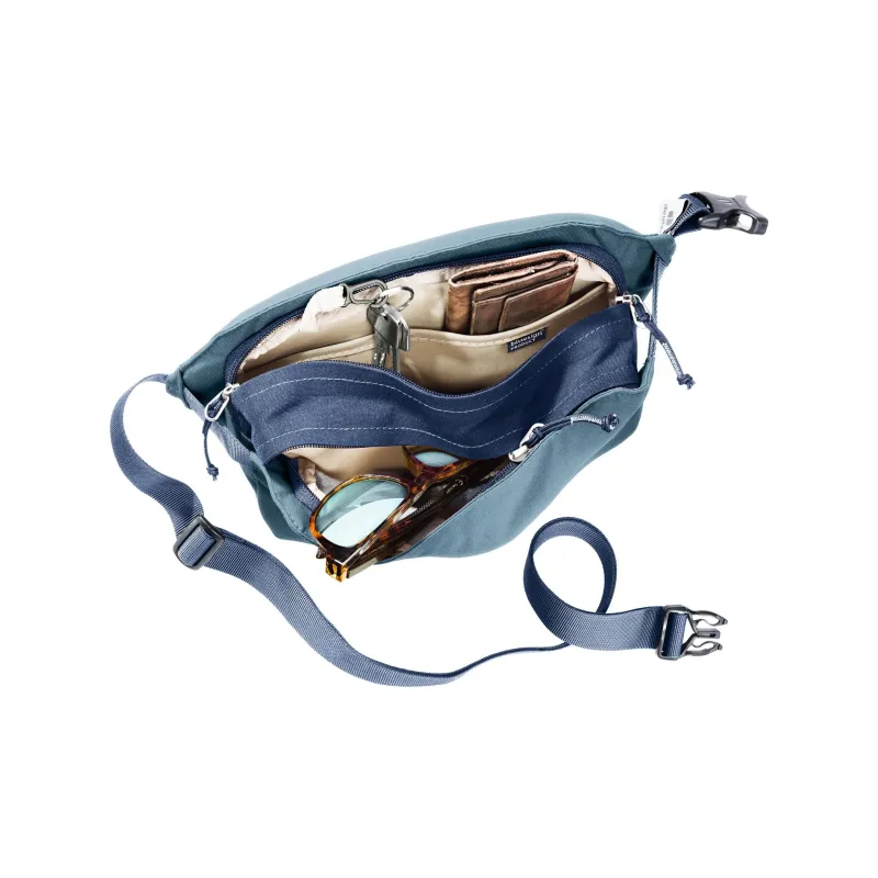 DEUTER Recycled Polyester One Shoulder Crossbody Fanny Pack Regular Unisex Ocean Blue-2