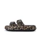 5017-2 Black with Large Leopard Print and Black Buckle