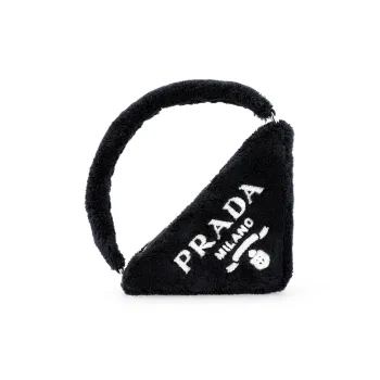 PRADA Fabric Triangle Bag Handbags Women's Black