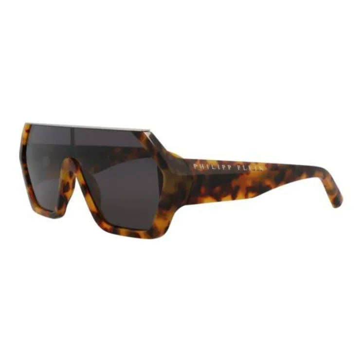 PHILIPP PLEIN Acetate Irregular Shape Sunglasses Men's Tortoiseshell-1
