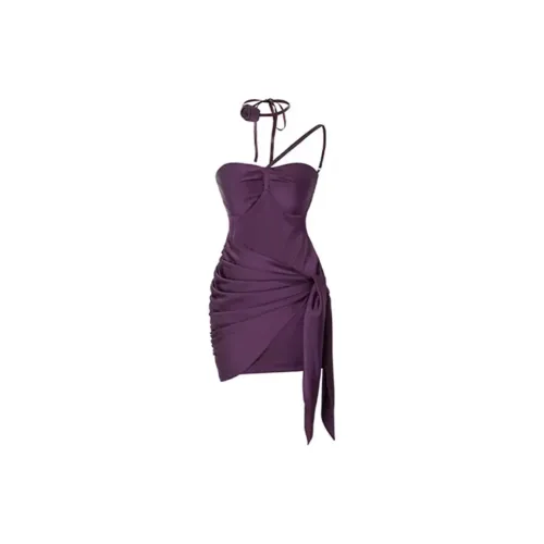 Local Gal Slip Dresses Women's Purple