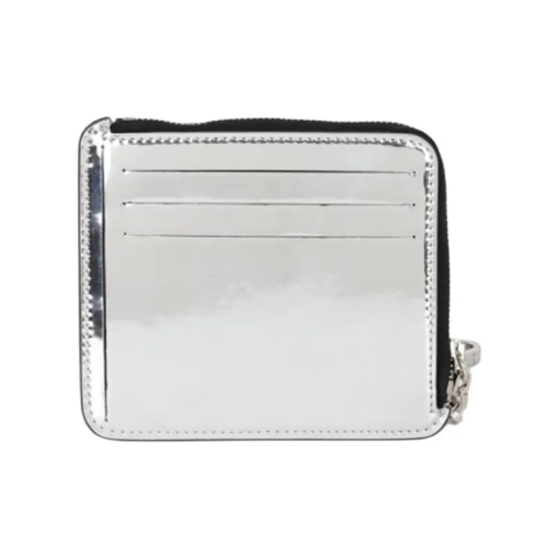 Acne Studios Faux Leather Wallet Men's Silver-1