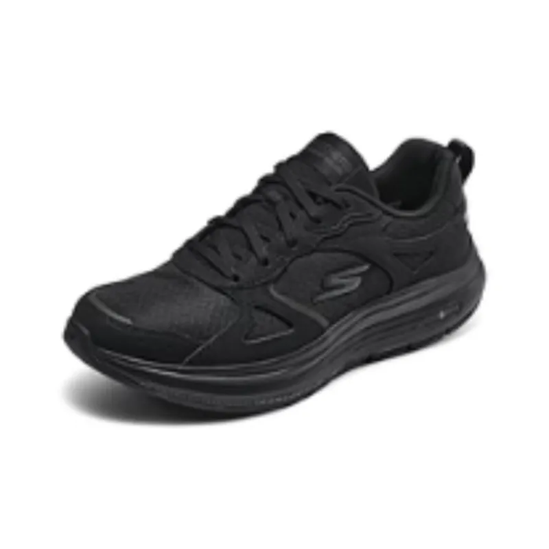 Skechers Cushioned Wear Resistant Water Resistant Low Top Casual Running Shoes Women's Black-3