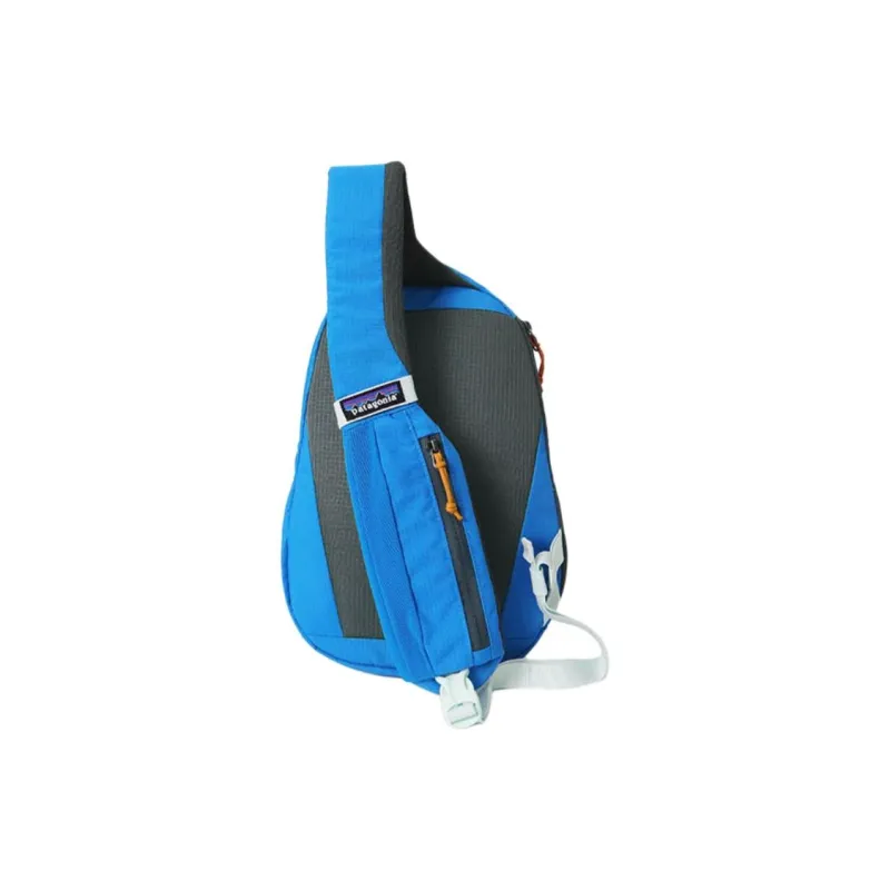 Patagonia Recycled Polyester Crossbody Bag, Shoulder Bag, Sling Bag Regular Unisex Blue & Orange-2