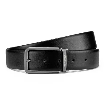 Automobili Lamborghini Cow Leather Belts Men's Width  3.5cm