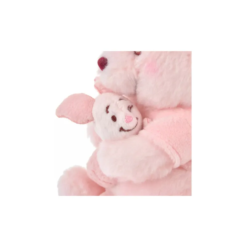 Disney Winnie Bear And Piglet Cherry Blossom Design Keychain Dolls Plush Pendant 14cm Height-5